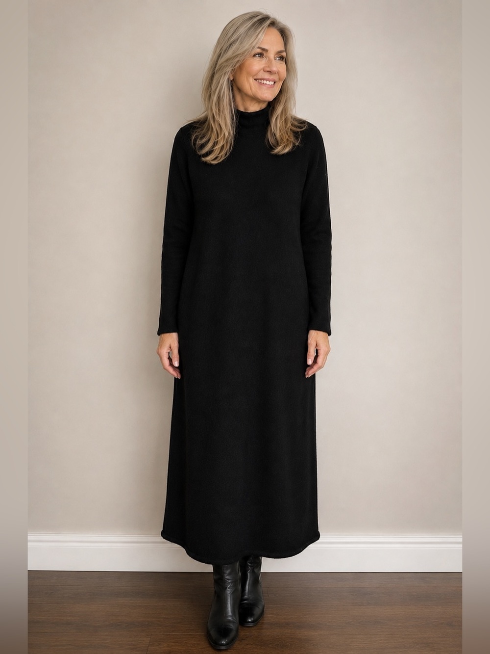 Soaked SLMiya Long Black Knit Maxi Dress – Size M – NWT